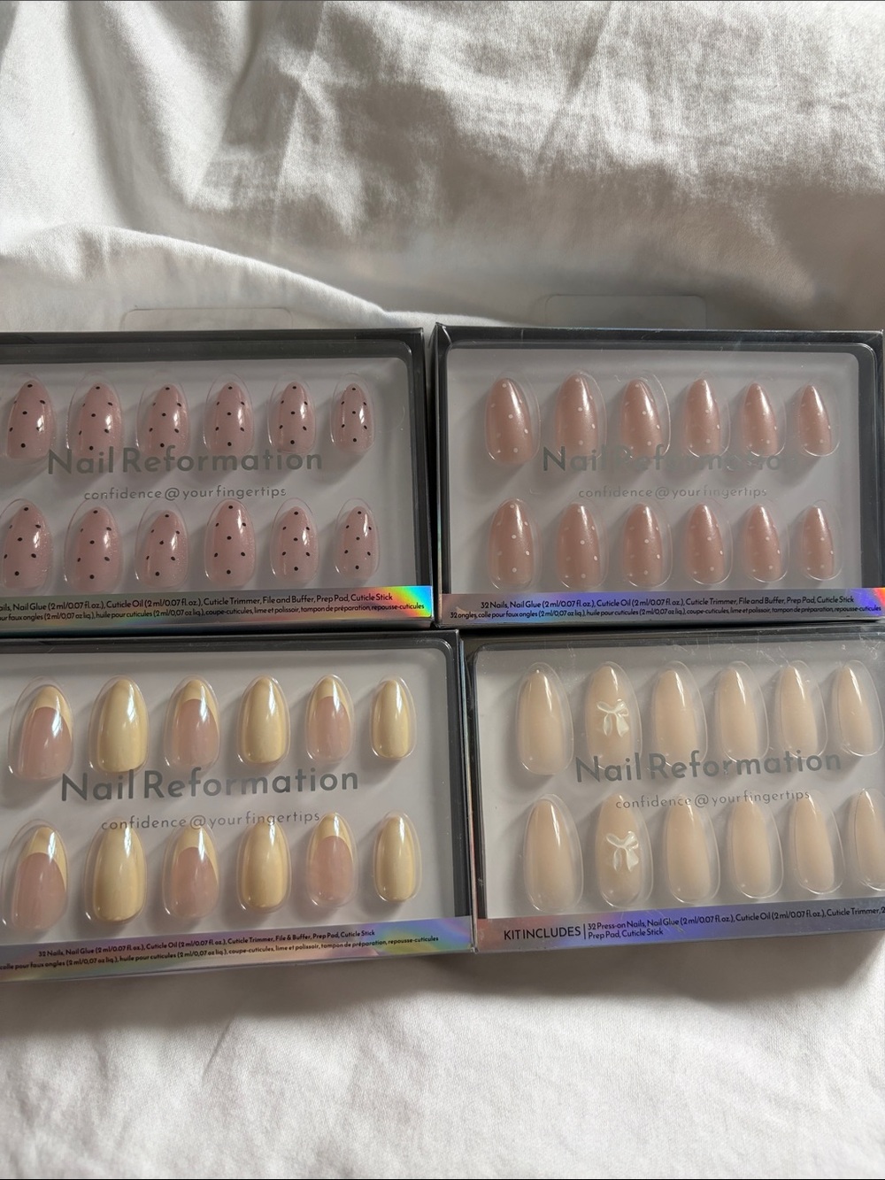 4 x Nail Reformation Press-On Nail Set - 4 Pack